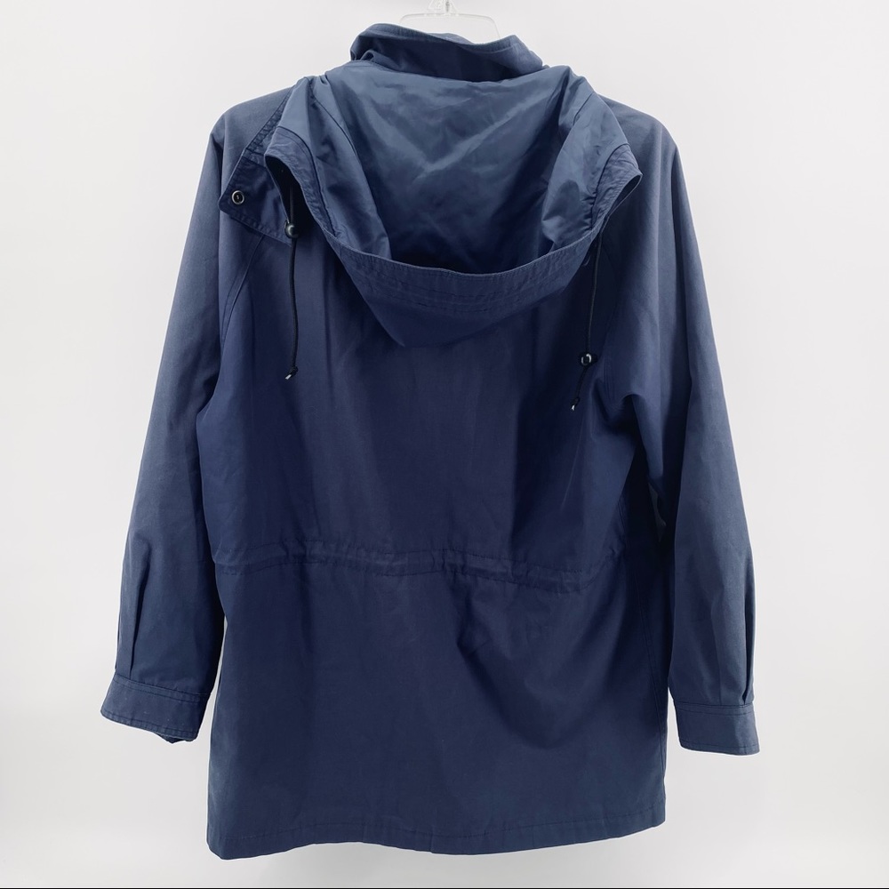 Eddie Bauer Blue Zip Snap Nylon Lined Jacket - Picture 9 of 16